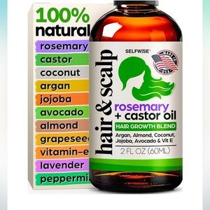 Rosemary & Castor Oil Hair Growth Blend grown strong healthy hair